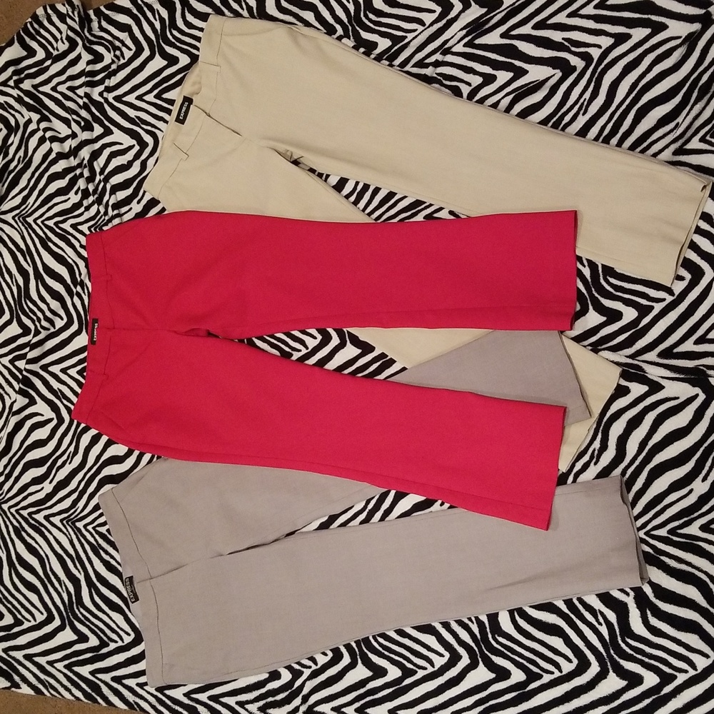 Lot of 3 Express Columnist Barely Boot Pants size 6